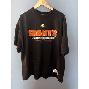 San Francisco Giants MLB Majestic‎ 2009 Spring Training Black T-Shirt XL